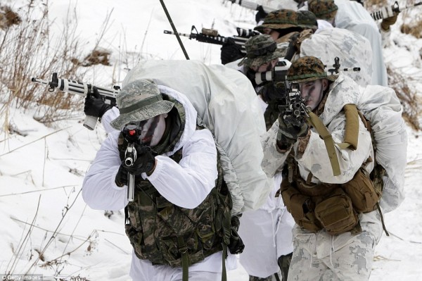 Σε ακραίο κρύο οι στρατιωτικές ασκήσεις των Αμερικανικών και Νοτιοκορεατικών πεζοναυτών (Εικόνες και βίντεο) - Φωτογραφία 8