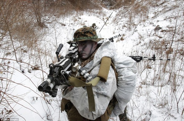 Σε ακραίο κρύο οι στρατιωτικές ασκήσεις των Αμερικανικών και Νοτιοκορεατικών πεζοναυτών (Εικόνες και βίντεο) - Φωτογραφία 9