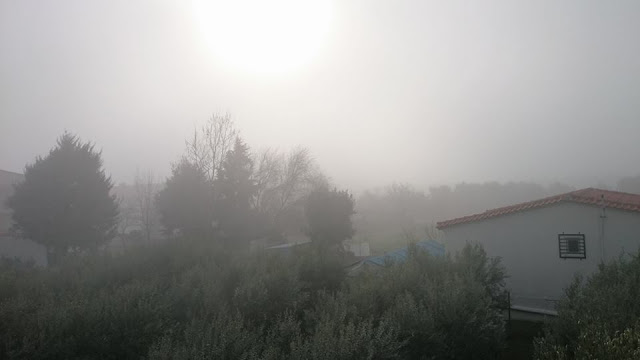 Ομίχλη σκέπασε την Ξάνθη - Εντυπωσιακό σκηνικό μέσα στην πόλη και στον κάμπο - Φωτογραφία 3
