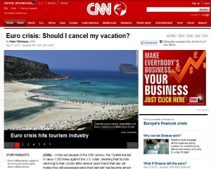Ανησυχεί το CNN για τις διακοπες στην Ελλάδα - Φωτογραφία 1