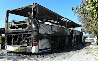 Το φλεγόμενο λεωφορείο του Ολυμπιακού [Βίντεο] - Φωτογραφία 1
