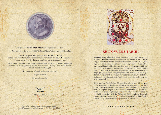 Μια ιστορική στιγμή στην Κωνσταντινούπολη: Η Ιστορία του Κριτόβουλου στα τουρκικά! - Φωτογραφία 1
