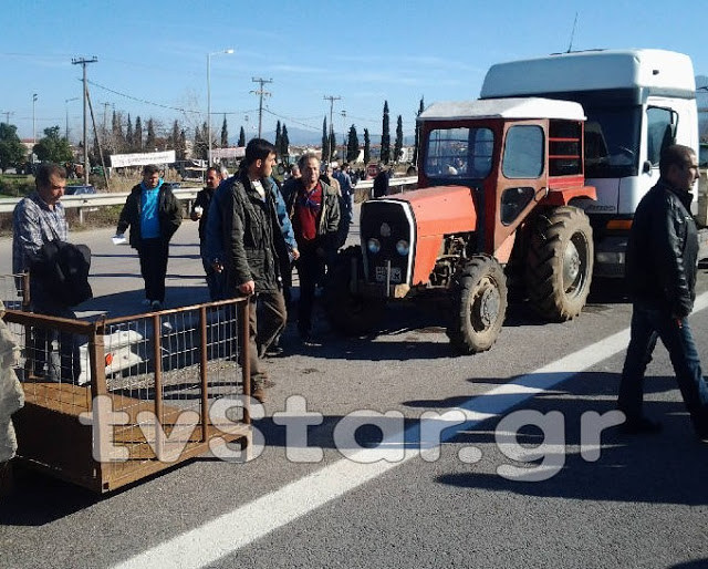 Λαμία: Αγρότες και φορείς έκλεισαν την εθνική οδό [photos] - Φωτογραφία 4