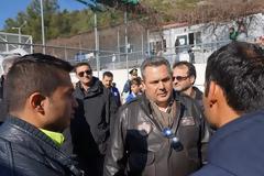 Φωτό από την επίσκεψη του ΥΕΘΑ Πάνου Καμμένου σε Κω, Λέρο, Σάμο, Χίο και Λέσβο όπου δημιουργούνται Κέντρα Υποδοχής Μεταναστών