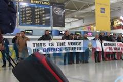 Οι αγρότες διαμαρτυρήθηκαν στο αεροδρόμιο [video]