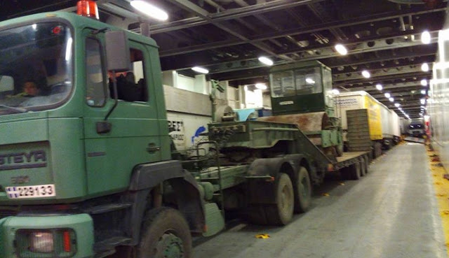Μηχανήματα του στρατού αφίχθησαν στο λιμάνι της Κω - Φωτογραφία 1