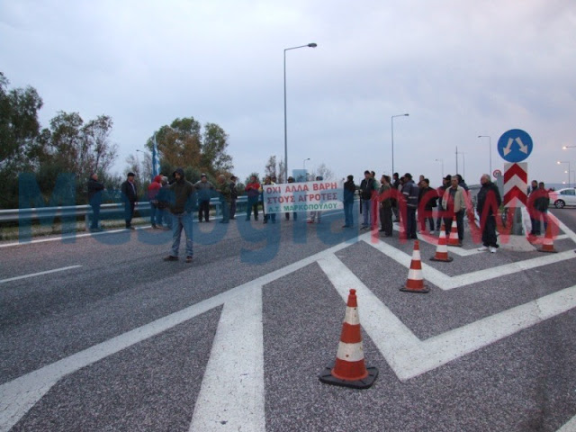 Οι αγρότες ξαναέκλεισαν την Αττική Οδό [photos] - Φωτογραφία 3