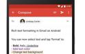 Gmail: Αναβάθμιση για συσκευές Android με προσθήκη Rich Text Formatting - Φωτογραφία 1