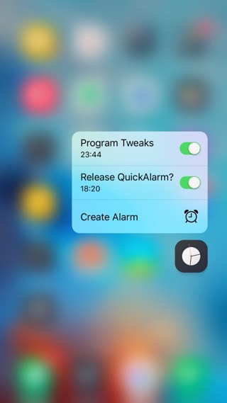 QuickAlarm : Cydia tweak new free - Φωτογραφία 2