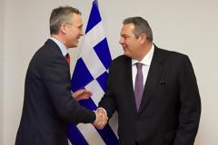 Συνάντηση ΥΕΘΑ Πάνου Καμμένου με τον Γενικό Γραμματέα του ΝΑΤΟ Γενς Στόλτενμπεργκ