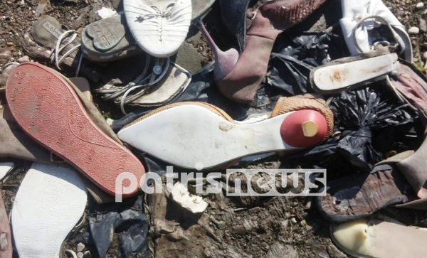 Πύργος: Εκατοντάδες ζευγάρια παπούτσια πετάμενα στις όχθες του Αλφειού… - Φωτογραφία 2