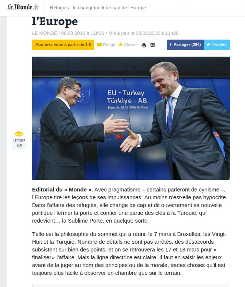Le Monde: Η Ευρώπη αλλάζει - Η Τουρκία ξαναγίνεται η Υψηλή Πύλη - Φωτογραφία 2