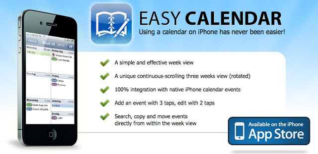 Easy Calendar :AppStore free today....για να οργανώσετε την εβδομάδα σας - Φωτογραφία 1