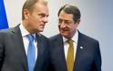 Στην Κύπρο ο Τουσκ την Τρίτη -Για τις αντιδράσεις στη συμφωνία με την Τουρκία