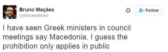 Πορτογάλος πρώην υπουργός: Επανειλημμένα Έλληνες υπουργοί λένε «Μακεδονία» - Φωτογραφία 2