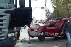 Τραγωδία στα Χανιά: Οδηγός σκοτώθηκε από πτώση δέντρου... [photo]