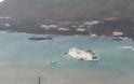H προσπάθεια του Έλυρος να δέσει στο λιμάνι της Σούδας εν μέσω θαλασσοταραχής - Φωτογραφία 2
