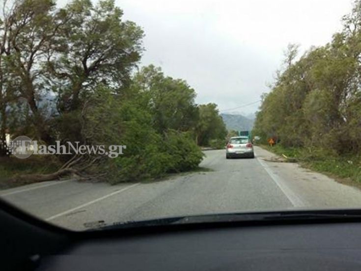 Θυελλώδεις άνεμοι στα Χανιά μπλοκάρουν τις μεταφορές - Φωτογραφία 4