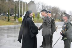 Ο Μητροπολίτης Λαγκαδά στην αλλαγή διοικητή της 34 ΜΚ ΤΑΞ