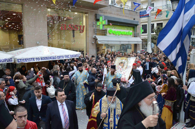 8146 - Υποδοχή αντιγράφου της Παναγίας Παραμυθίας από την Ιερά Μονή Βατοπαιδίου Αγίου Όρους, στον Εύοσμο - Φωτογραφία 13