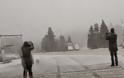 Έντονη χιονόπτωση στην Ελάτη και στο Περτούλι Τρικάλων