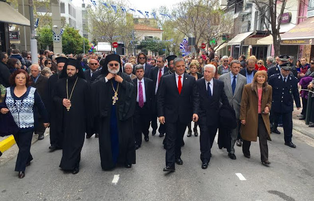 Να ακολουθήσουμε τις διδαχές τις Επανάστασης για την ανεξαρτητοποίησή μας ως Έθνος, κάλεσε ο Δήμαρχος Αμαρουσίου Γ. Πατούλης, στον εορτασμό της Εθνικής Επετείου της 25ης Μαρτίου 1821 στο Μαρούσι - Φωτογραφία 4