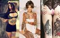 Δείτε τι γίνεται όταν η τέχνη του tattoο συναντάει ένα όμορφο γυναικείο κορμί - Φωτογραφία 1