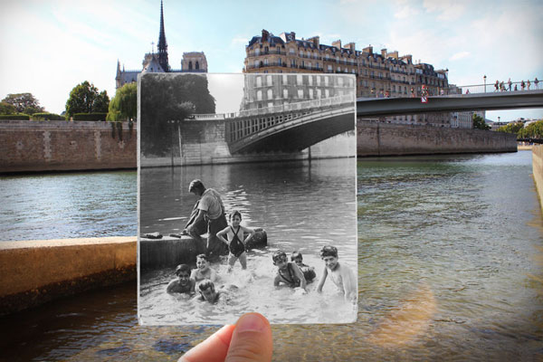 Παλιές & νέες φωτογραφίες του Παρισιού σε μία εικόνα! - Φωτογραφία 8