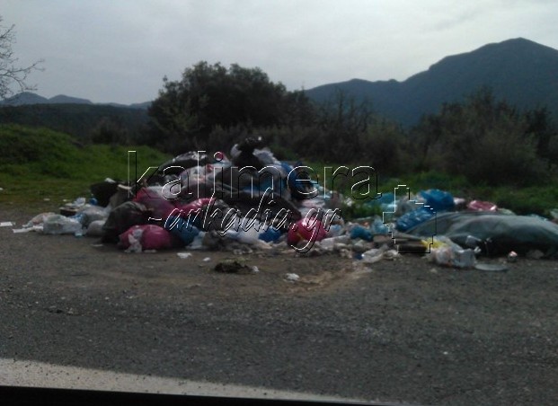 Ξεχειλίζουν κάδοι με σκουπίδια σε χωριά της Αρκαδίας [photos] - Φωτογραφία 2