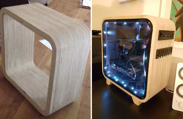 Φοιτητής κατασκεύασε ένα εκπληκτικό ξύλινο κουτί για το PC του - Φωτογραφία 1