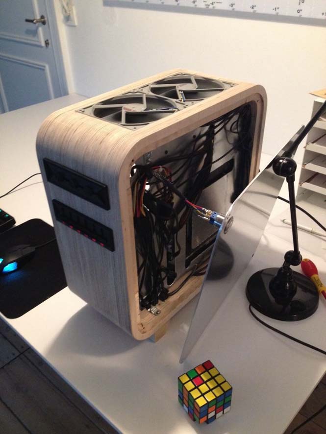 Φοιτητής κατασκεύασε ένα εκπληκτικό ξύλινο κουτί για το PC του - Φωτογραφία 15