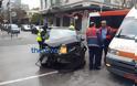 Σύγκρουση αυτοκινήτων στο κέντρο της Θεσσαλονίκης