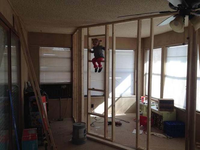 Πατέρας μετέτρεψε ένα ολόκληρο δωμάτιο σε κάτι απίθανο για τα παιδιά του - Φωτογραφία 3
