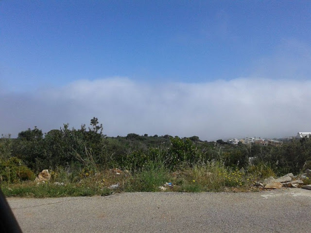 Εντυπωσιακό φαινόμενο - Ομίχλη και σκόνη έκρυψαν τα Χανιά - Φωτογραφία 2