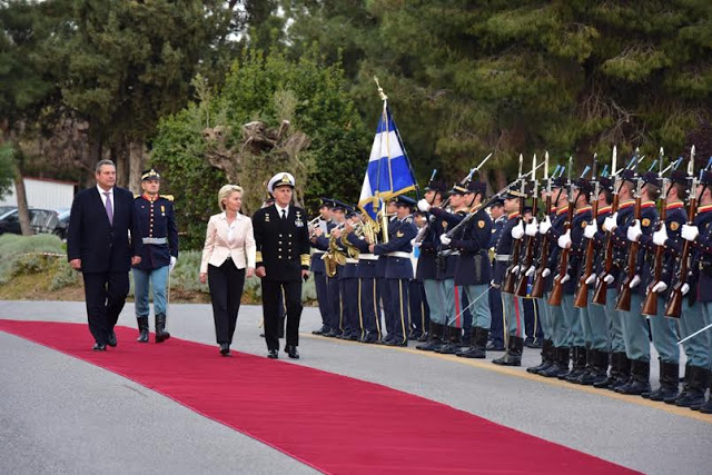 Δήλωση ΥΕΘΑ Πάνου Καμμένου μετά τη συνάντησή του με την Υπουργό Άμυνας της Γερμανίας Dr. Ursula von der Leyen στο ΥΠΕΘΑ - Φωτογραφία 3