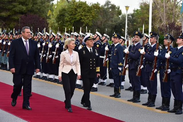 Δήλωση ΥΕΘΑ Πάνου Καμμένου μετά τη συνάντησή του με την Υπουργό Άμυνας της Γερμανίας Dr. Ursula von der Leyen στο ΥΠΕΘΑ - Φωτογραφία 4