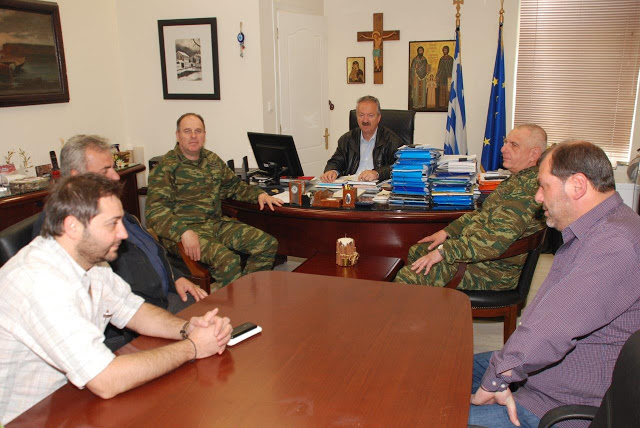 Τον Δήμαρχο Φλώρινας επισκέφθηκε ο νέος Διοικητής της 9ης Ταξιαρχίας Πεζικού - Φωτογραφία 1