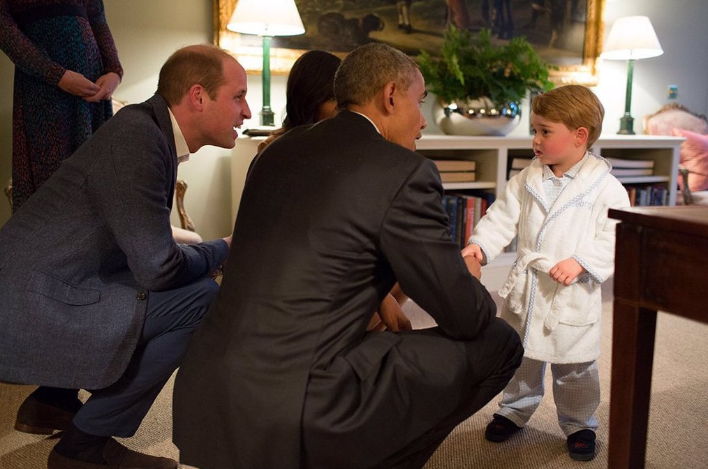Οταν ο Ομπάμα γνώρισε τον μικρό πρίγκιπα Γεώργιο [photos] - Φωτογραφία 7