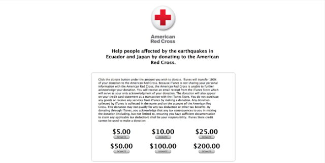Η Apple συγκεντρώνει χρήματα για τους σεισμούς στην Ιαπωνία και το Εκουαδόρ - Φωτογραφία 1