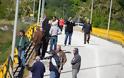Χωρίς μεγάλη προσέλευση η διαμαρτυρία στη γέφυρα της Διάβας