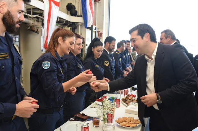 Φωτό από την επίσκεψη Τσίπρα - Καμμένου στη Φρεγάτα ''Αδρίας'' - Φωτογραφία 5