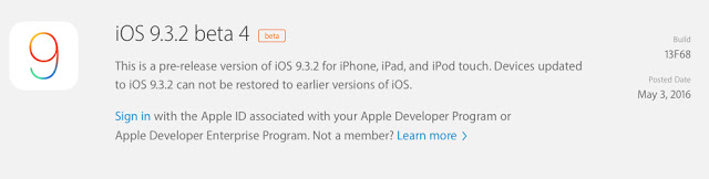 Η Apple κυκλοφόρησε την τέταρτη beta του iOS 9.3.2, OS X 10.11.5 και tvOS 9.2.1 - Φωτογραφία 2