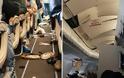 Τρόμος στον αέρα: Επιβάτες προσεύχονται και κλαίνε κατά τη διάρκεια επεισοδιακής πτήσης [photo]
