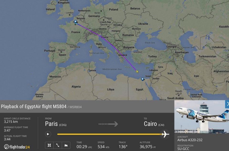 Θρίλερ με πτήση της Egyptair - Χάθηκε Airbus πάνω από τη Μεσόγειο - Φωτογραφία 2
