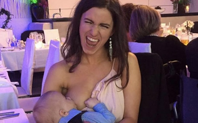 Η φωτογραφία που έγινε viral: Μαμά θηλάζει το μωρό της σε γαμήλιο πάρτι - Φωτογραφία 1