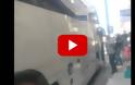 Τουριστικό λεωφορείο «σφήνωσε» σε στενό της Ελούντας [video]