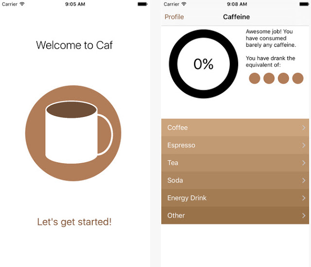 Caf: Προστατέψετε την υγεία σας από τους καφέδες  iPhone/AppleWatch - Φωτογραφία 4