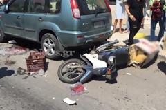 Σοβαρό τροχαίο στα Χανιά - Ακρωτηριάστηκε οδηγός delivery [photos]