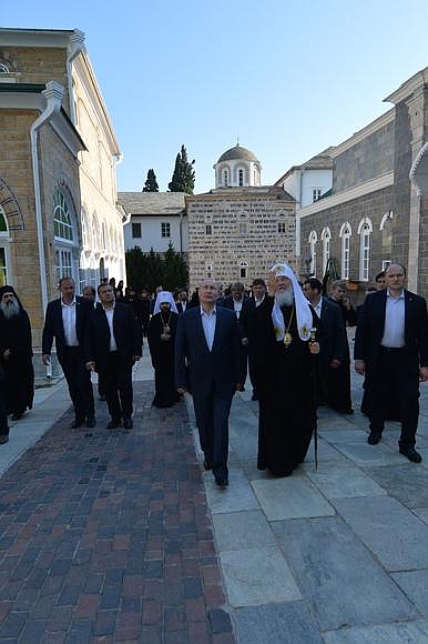 40 συγκλονιστικές φωτογραφίες που ανέβασε το Κρεμλίνο από την επίσκεψη Πούτιν στο Αγιο Ορος [photos] - Φωτογραφία 5