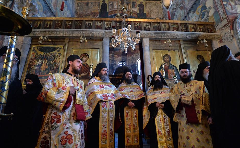 Οι συγκλονιστικές φωτογραφίες που δημοσιοποίησε το Κρεμλίνο από το Άγιο Όρος - Φωτογραφία 23